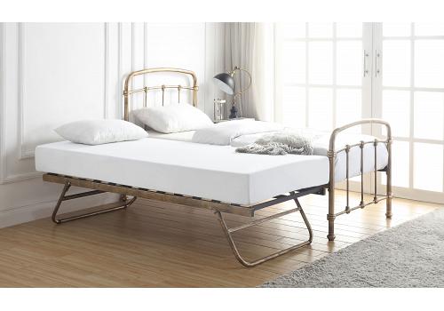 3ft Single Retro Antique Bronze Overnight Guest Bed Frame 1